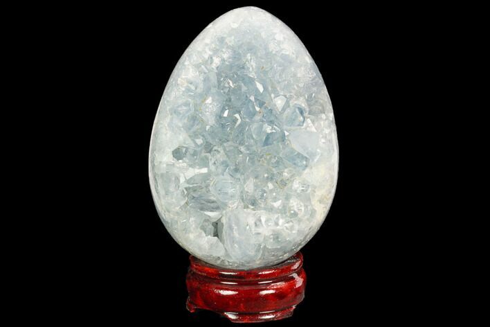 Crystal Filled, Celestine (Celestite) Egg #124700